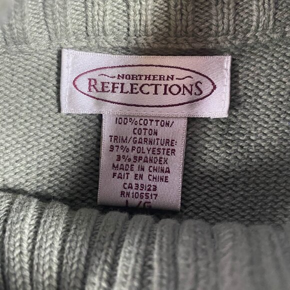 Northern Reflections Zip-Up Sweater – Cozy Knit – Size  L - Picture 4 of 5